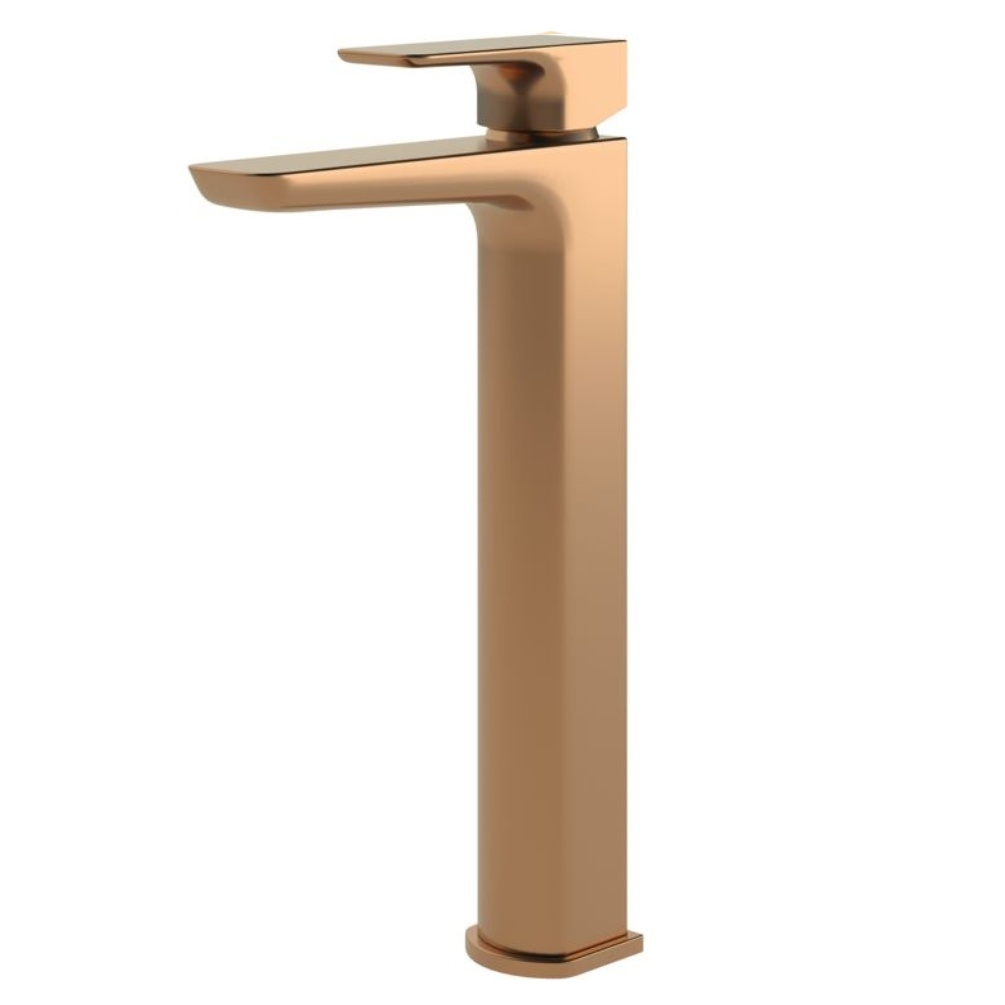 Product cut out image of the Dorian Brushed Bronze Tall Basin Mixer Tap ZERO108995